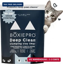 Boxie Probiotic Cat Litter, 40 Day Control, Clumping Clay Kitty Litter, Odor Eli