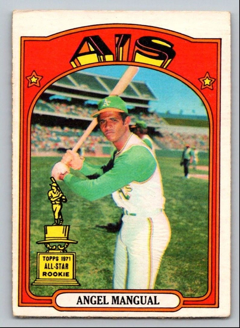 1972 O-PEE-CHEE BASEBALL ANGEL MANGUAL OAKLAND ATHLETICS #62