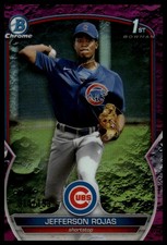 2023 Bowman #BCP-70 Jefferson Rojas Fuchsia Lunar Refractors #/199