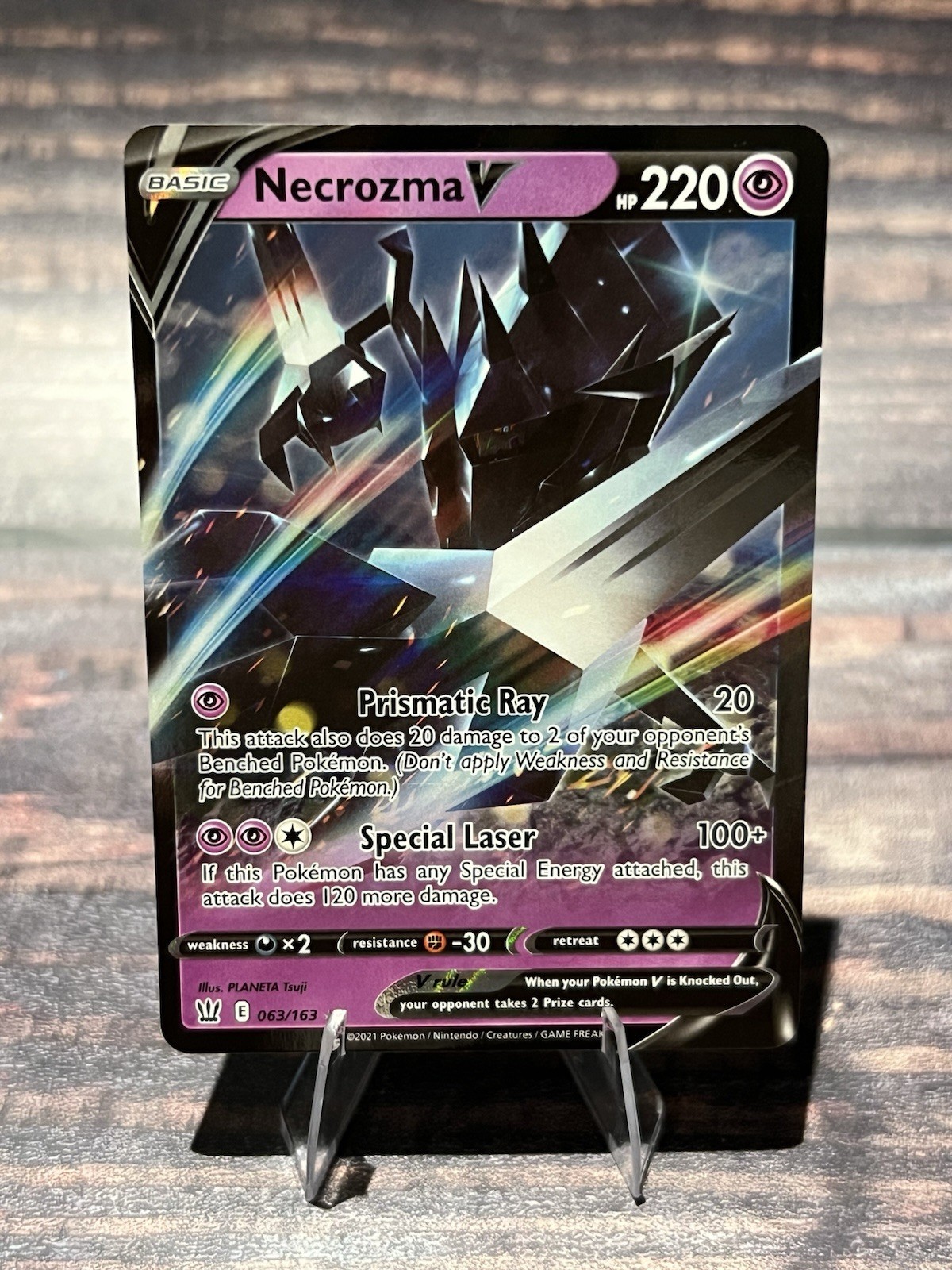 Necrozma V 063/163 Ultra Rare SWSH05: Battle Styles Pokemon Card
