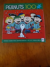 Peanuts 100 Piece Christmas Holiday Jigsaw Puzzle Ceaco 15" x 11" - COMPLETE 