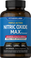 Nitric Oxide Supplement  3000mg  120 Capsules  Non-GMO  By Fitness Labs