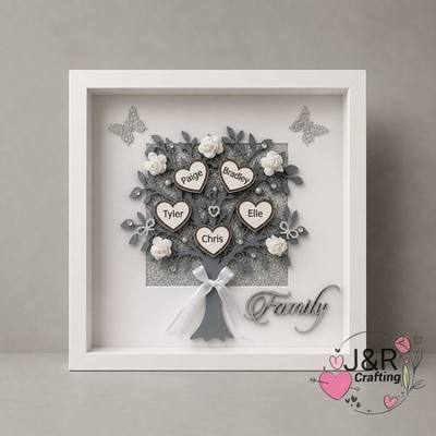 Personalisierter Stammbaum, Geschenk Unikat Andenken Home Art Decor