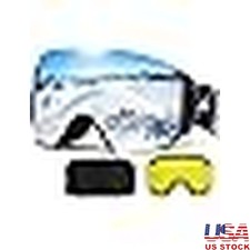 Interchangeable Lens Ski Goggles Anti Fog OTG Design Snow Sports Adults New