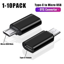 LOT USB 3.1 Type C Female to Micro USB Male Adapter Converter Connector USB-C
