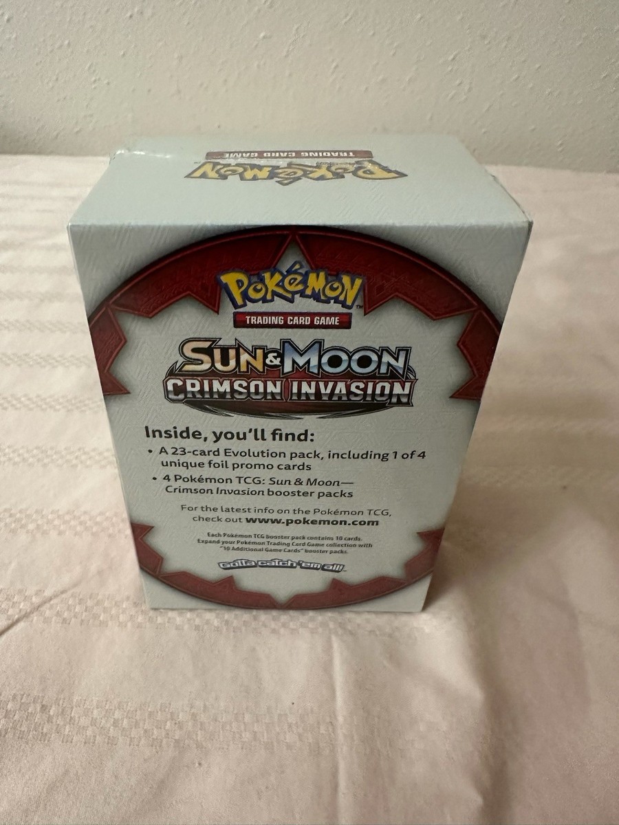 pokemon sun and moon crimson invasion booster box Pokemon TCG: 2017 Sun & Moon Crimson Invasion Booster Box 36 Packs New Sealed