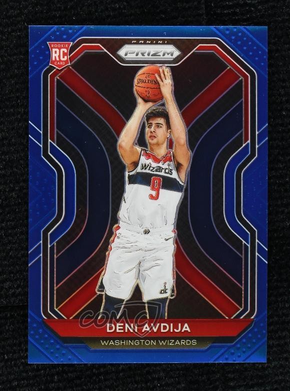 2020-21 Panini Prizm Blue Prizm 53/199 Deni Avdija #290 13y1