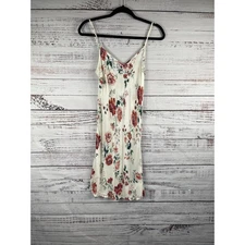 Maje Dress Women's Large Floral Slip Midi Rachelle Imprime Boho Summer Viscose