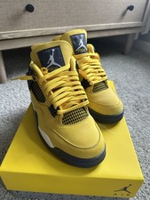  Air Jordan 4 Retro Tour Yellow/Dark Blue Gre...