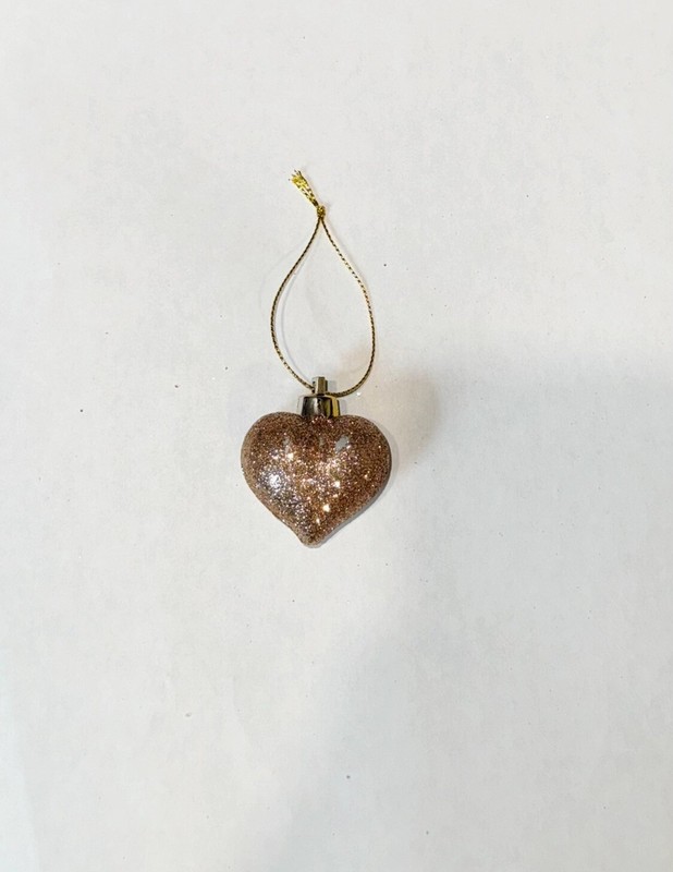 Christmas Ornament Gold Sparkly