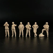 1/72 Scale Model Vietnam War Us Army Sentry Force 6 Figures Unpainted Dioramas