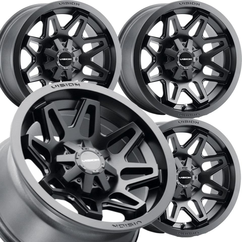 4) 12" Rims Wheel some John Deere GATOR XUV ATV 12x8 5/4.5 Type 416 BLACK Foto 2 de 4