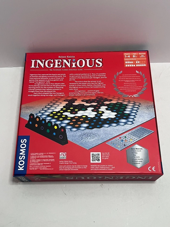 Ingenius Ultimate Family Strategy Game Reiner Knizia Kosmos 2018 - Complete - Image 2 of 4