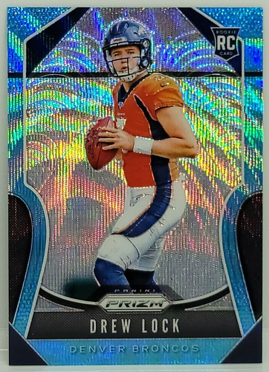 Drew Lock 2019 Panini Prizm Blue Wave Prizm Rookie Card 062/199 RC