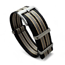Premium Bond No Time To Die NATO Watch Strap Seatbelt Nylon Band 18mm 20mm 22mm