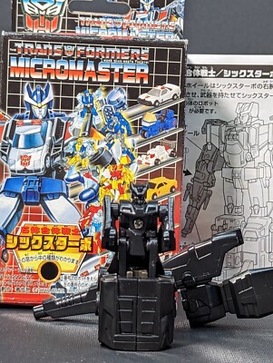 Transformers G1 Reverse Evolution Neo-Wheel complete Micromaster Black Sixturbo