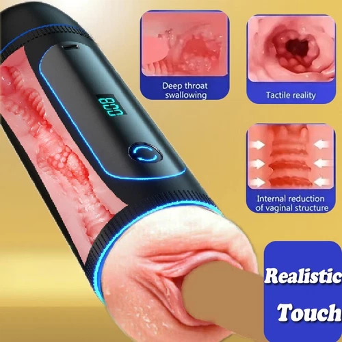 Male Masturbaters Automatic HandsFree Sucking Vibrating Cup Stroker Men Sex Toys - Picture 4 of 12