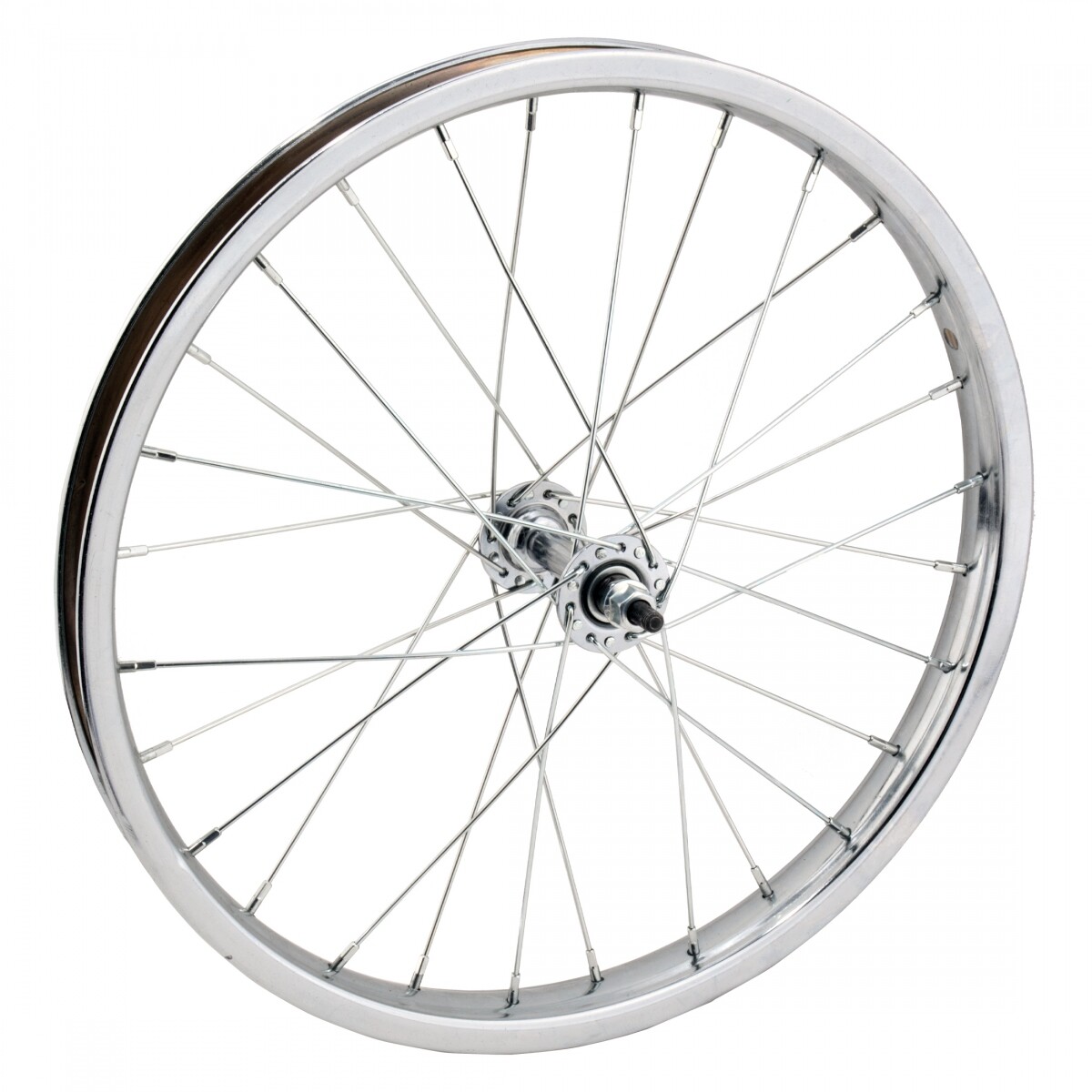 Переднее колесо Wheel Master из нержавеющей стали 18 дюймов, Б / у, 5/16 дюймов х 100 мм, Ободной тормоз Серебристый