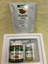 2oz FRESH ROYAL JELLY  4oz BEE POLLEN  4oz PROPOLIS POWDER 100 PURE NATURAL