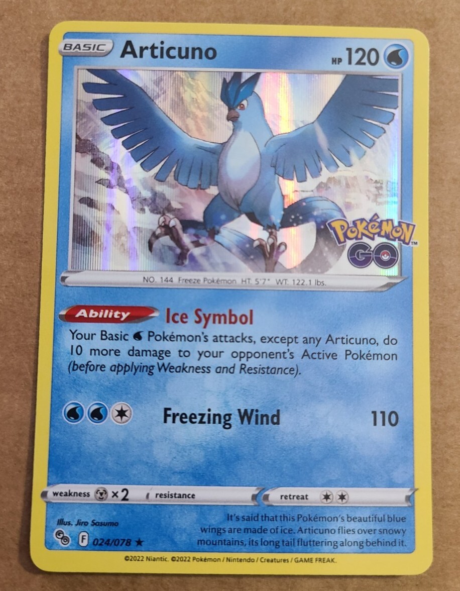articuno pokemon go card holo Pokmon Cards - List & Prices (2026) Pokmon Hit Points170 HP Form 151 Articuno in Every Holofoil