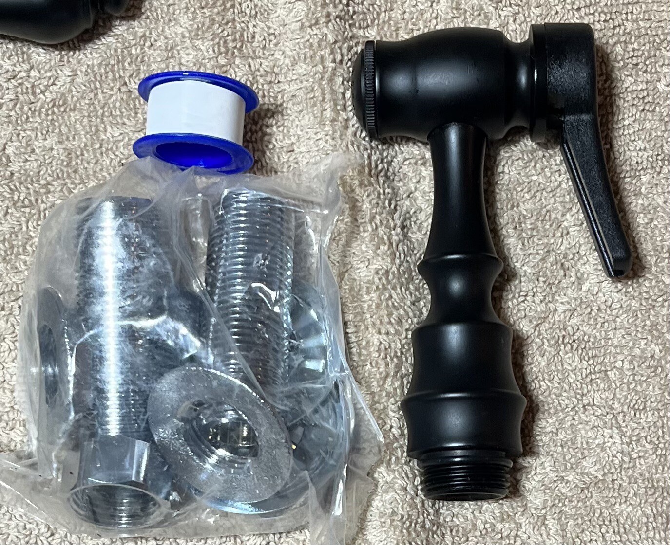 Bellevue Bridge Kitchen Faucet With SprayerMatte BlackSmall Blemish