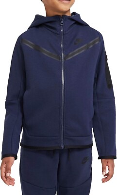 Nike Tech Fleece Pack Navy TrackSuit 2PC Set Full Zip Hoodie Pants