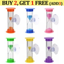 2/3 Minute Sand Egg Timer Teaching Games Teeth Brushing Timing Hourglass NEW UK