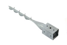 Bodenhülse zum EINDREHEN 91x91 Eindrehhülse Einschraubhülse Pfostenträger Anker