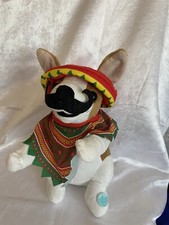 Animated Mariachi Chihuahua Puppy Plays Macarena Plush Dog Music Shaking Mouths