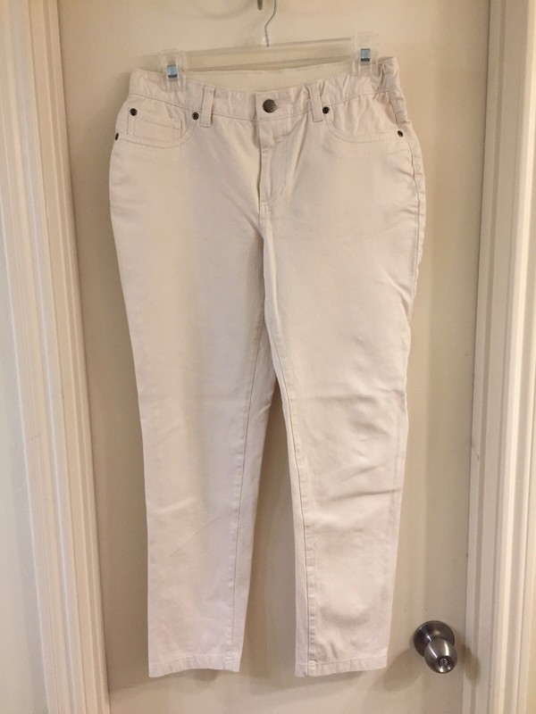 Chico's Size 0 Wheat Beige Color Denim Jeans  29x27 EUC
