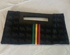 Vintage Dub Wise Bob Marley Small Clutch~12.5x6 Rasta, Red Yellow Green ~Lion
