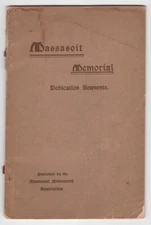 1907 Publication for the Dedication of the Massasoit Memorial in Warren, RI