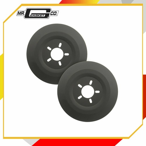 Mr. Gasket 6906 Wheel Dust Shields 16 in. Incl. Wheel Lugs Black Finish