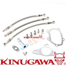 Turbo Oil Water Teflon Line Kit For Subaru Impreza Ej20 Ej25 Garrett Gt28 Gt30