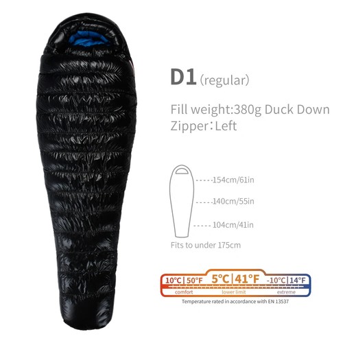 AEGISMAX Down Sleeping Bag Ultralight for Camping Hiking Backpacking Tourist - Picture 9 of 26