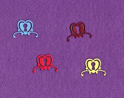 KEY HOLE # 1 lock die cuts scrapbook cards