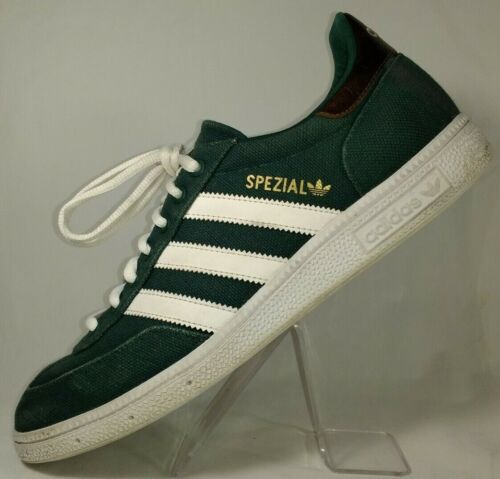 graven gebrek magneet Adidas Spezial Green Canvas Leather Accent Stripe Sneaker Shoe G63936 Men 9  SPZL | eBay