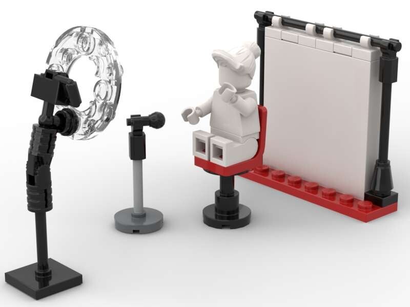 Custom Toy Ring Light & Backdrop Photo Studio Camera Mic Influencer eBay