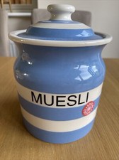 T G Green Cornishware Cornish Blue 60oz Special Edition Muesli Jar