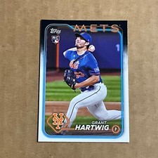 2024 Topps Series 1 - #130 Grant Hartwig Rookie New York Mets 