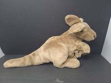 Large Folkmanis Kangaroo and Baby Puppet Plush