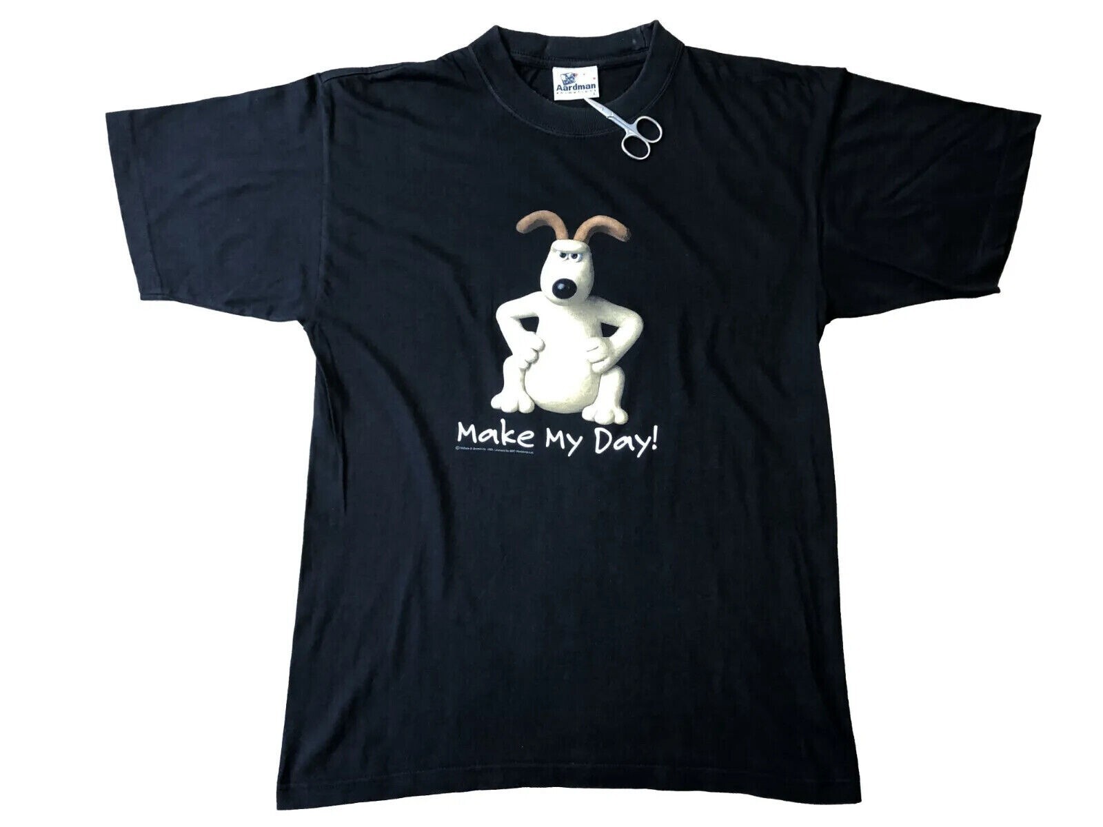 Vintage Wallace and Gromit 1989 Tee Shirt Jersey Size… Gem