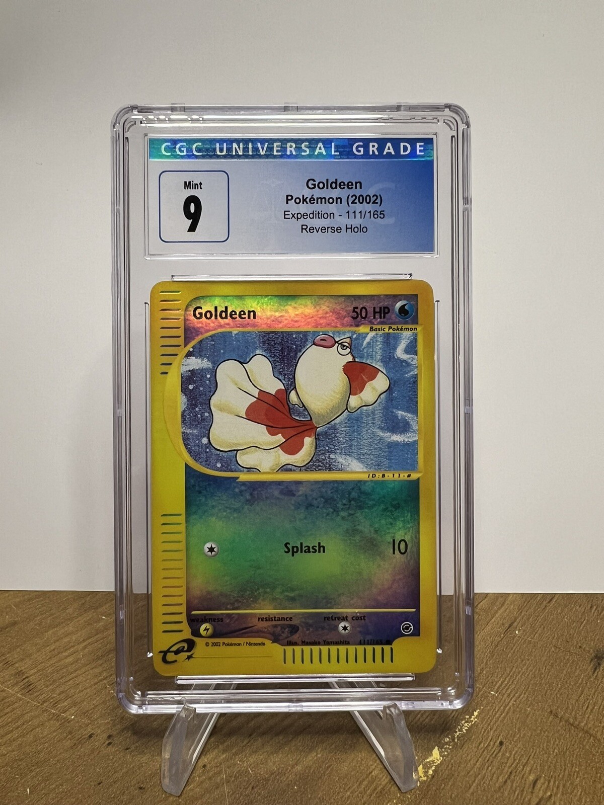 Goldeen 111/165- Expedition Reverse Holo Pokemon TCG 2002 Graded Mint CGC 9