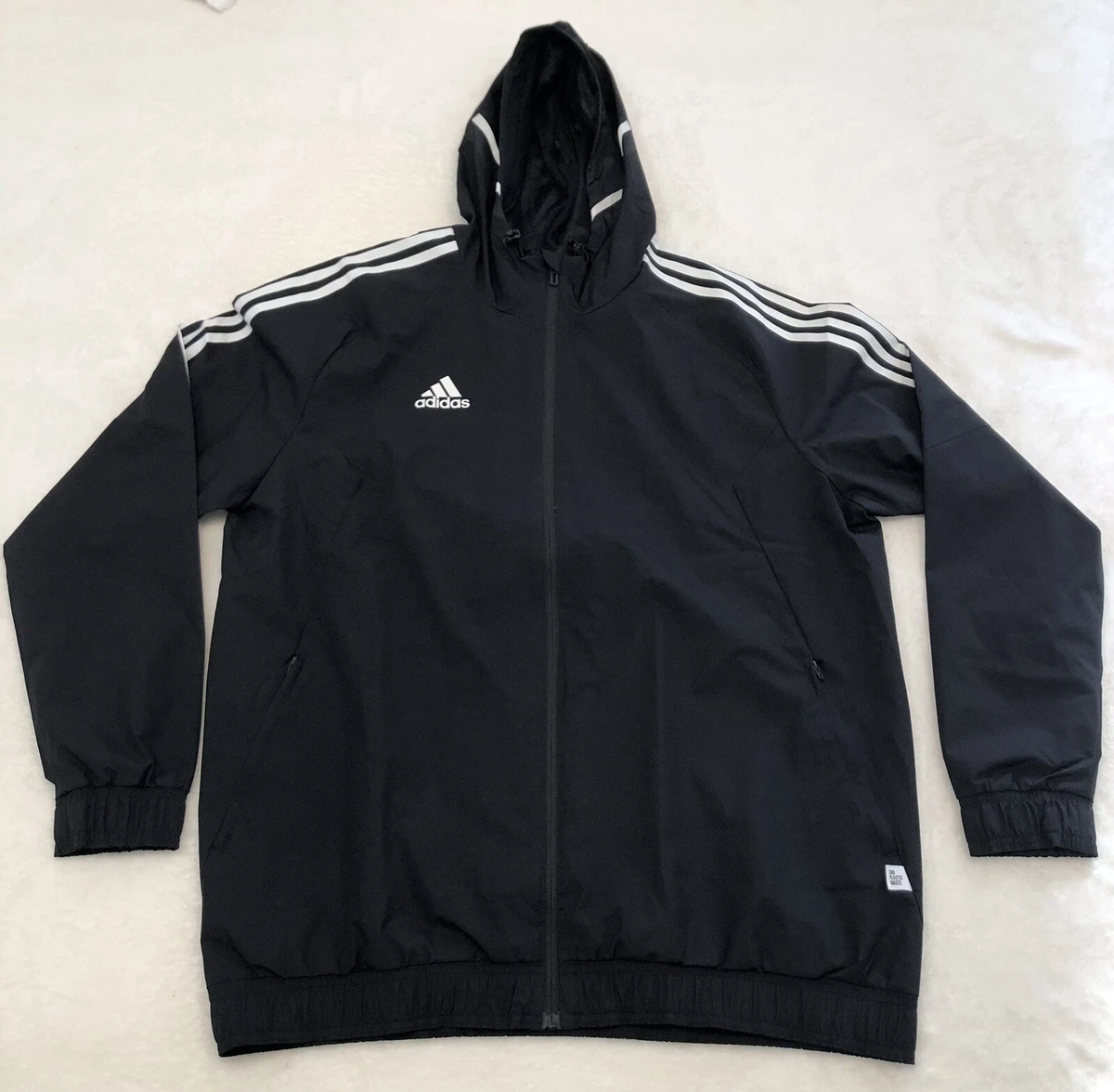 Adidas rain jacket shop with hood