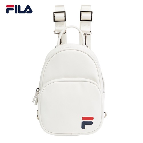 white mini back pack