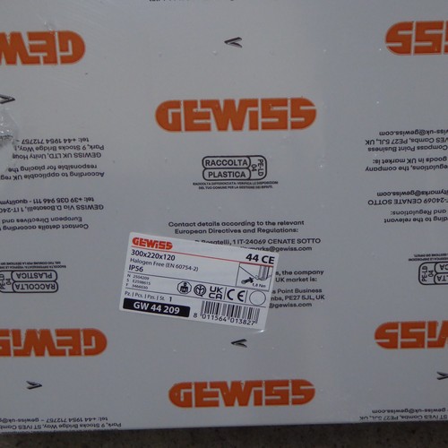 LOT TRAVAUX 20 x Gewiss Boîte de Jonction Boîtes de Boîtier Adaptable IP56 Extérieur Divers - Photo 4/12