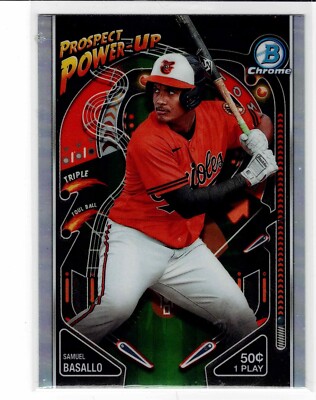 Samuel Basallo Baltimore 2024 Bowman Chrome Mega Box Insert ''Prospect Power-Up''