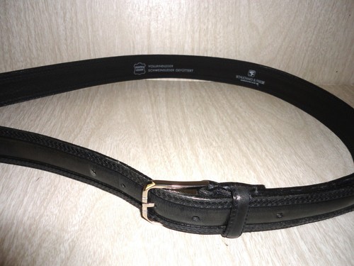 Schuchard & Friese Black Leather Belt Size 95cm MPN 820023024