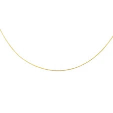 1mm Round Omega Chain Necklace Real Solid 14K Yellow Gold Screw Off Lock GREAT!