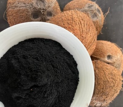 Coconut Shell Activated Charcoal Ceylon 100% Organic Pure Carbon Chips, Powder